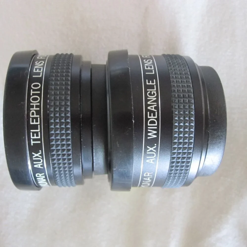 Minolta Hi-Matic Camera Lens Kit: Rokunar Wide-Angle & Telephoto w/ Case & Acc.